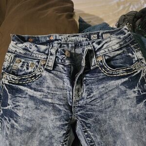 Miss Me Blue Distressed Boot Cut Jeans